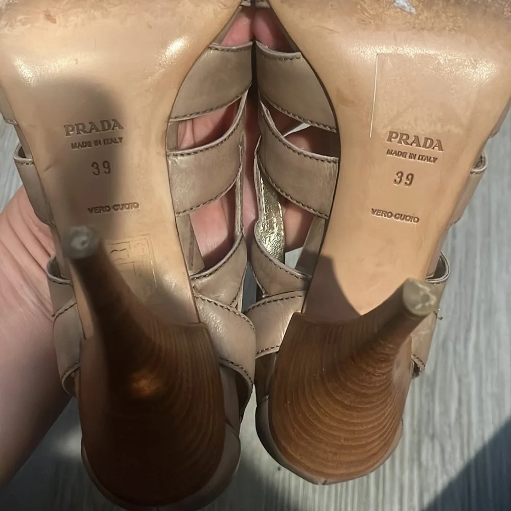 Prada Shoes | Prada Cutout Open Toe Heels | Color